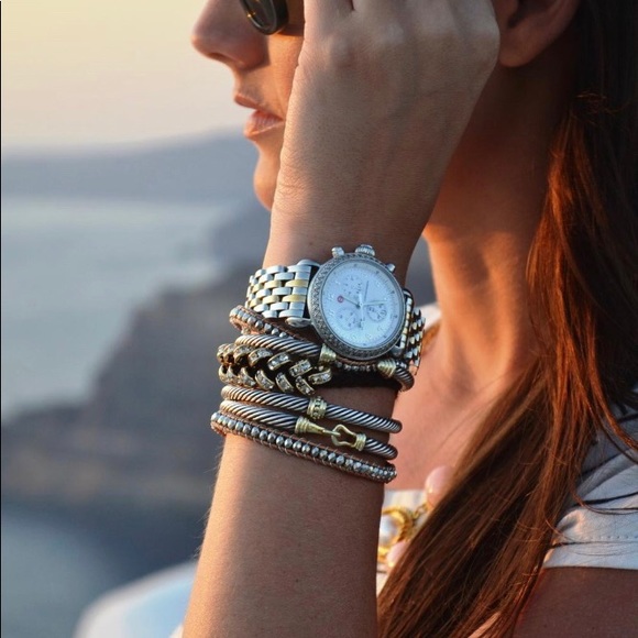 David YURMAN  Classic Smokey quartz cuff bracelet. - Picture 5 of 8